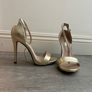 Gold topshop heels